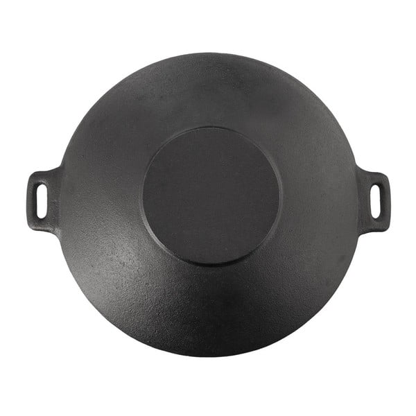 Wok liatinová panvica ø 30 cm Litina – Orion-image-2