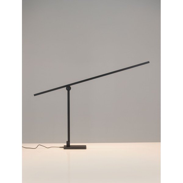 Matne čierna kovová LED stolová lampa s ohýbateľnou konštrukciou/so stmievačom (výška  47 cm) Tenso – Nova Luce-image-2