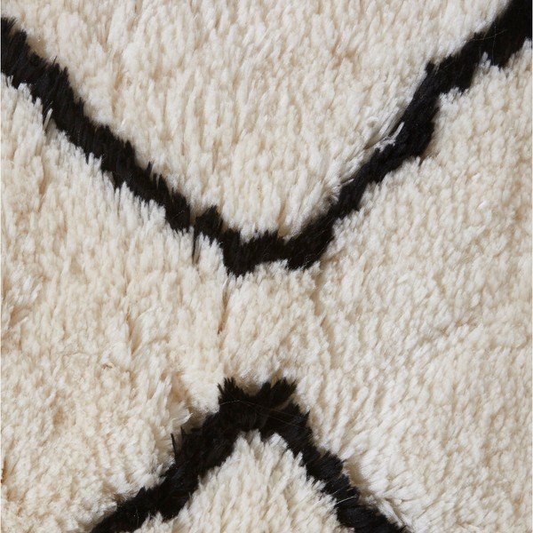 Béžovo-čierny ručne tuftovaný koberec Think Rugs Morocco Lento Ivory & Black, 150 × 230 cm-image-4
