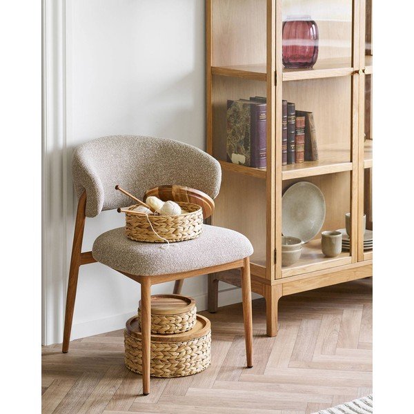 Košíky v súprave 3 ks z vodného hyacintu ø 30x15 cm Botofte – House Nordic-image-1