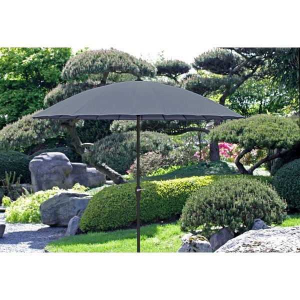 Šedý slnečník ø 260 cm – Garden Pleasure-image-3