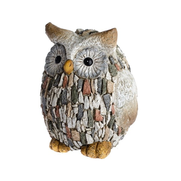 Záhradná dekorácia Dakls Garden Deco Owl With Stones, výška 22 cm