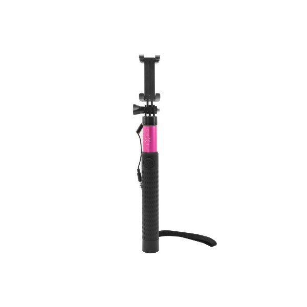 Teleskopická selfie tyč FIXED, ružová-image-1