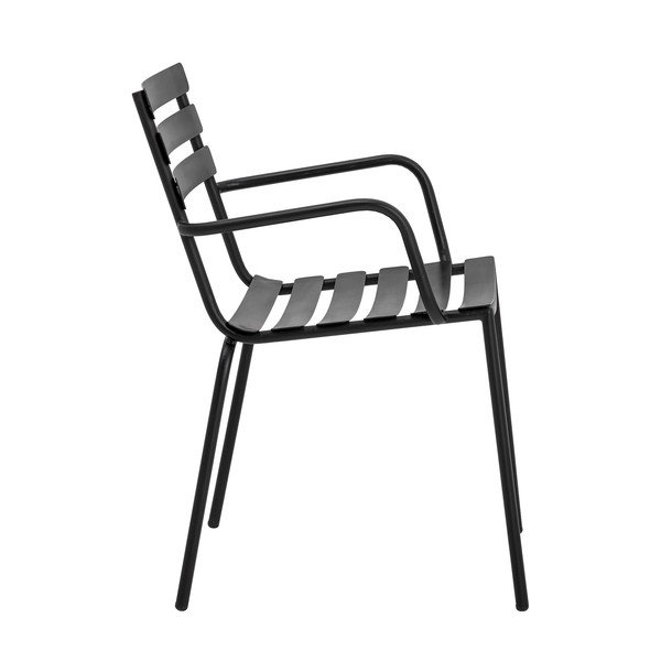 Čierna kovová záhradná stolička Monsi – Bloomingville-image-2