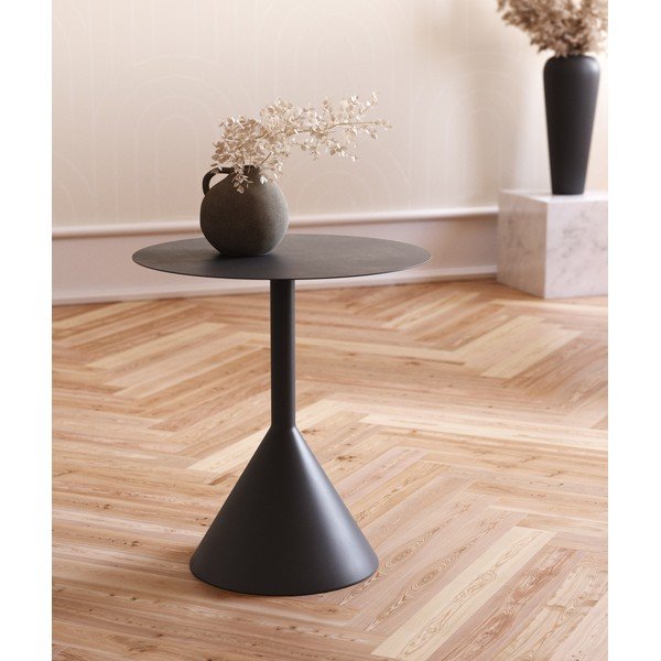 Kovový okrúhly odkladací stolík ø 48 cm Yinan – Kave Home-image-1