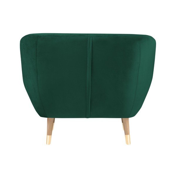 Tmavozelené zamatové kreslo Mazzini Sofas Benito-image-4