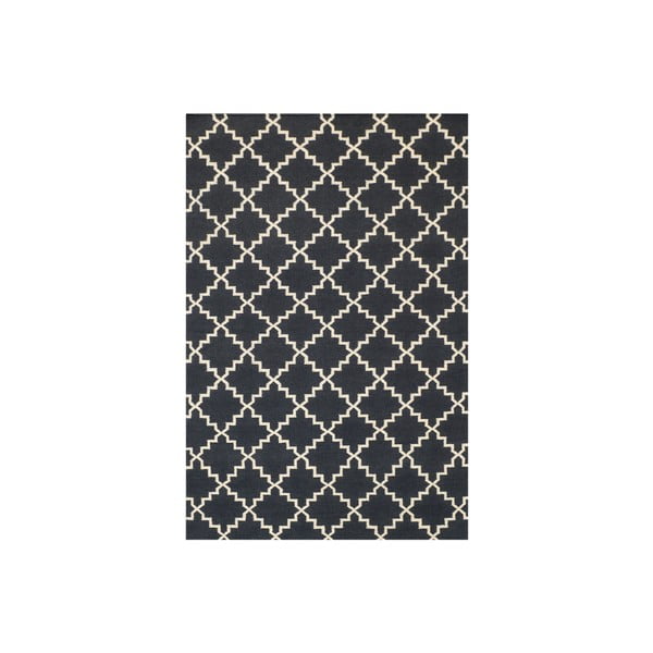 Vlnený koberec Eugenie Dark Grey, 200x140 cm