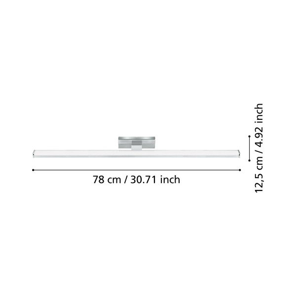 LED nástenné svietidlo v striebornej farbe PANDELLA 1 – EGLO-image-2