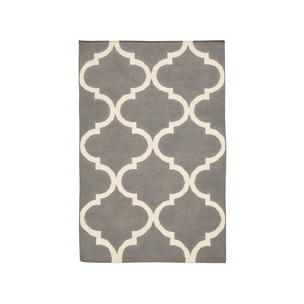 Vlnený koberec Caroline Grey, 120x180 cm