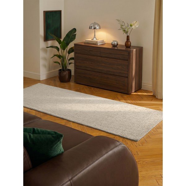 Béžový vlnený behúň 80x250 cm Eloise – Hanse Home-image-2