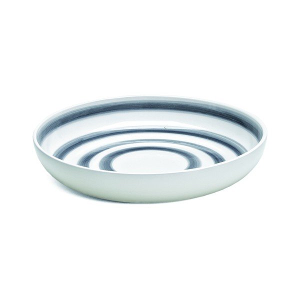 Sivo-biely kameninový tanier Kähler Design Omaggio, ⌀ 30 cm