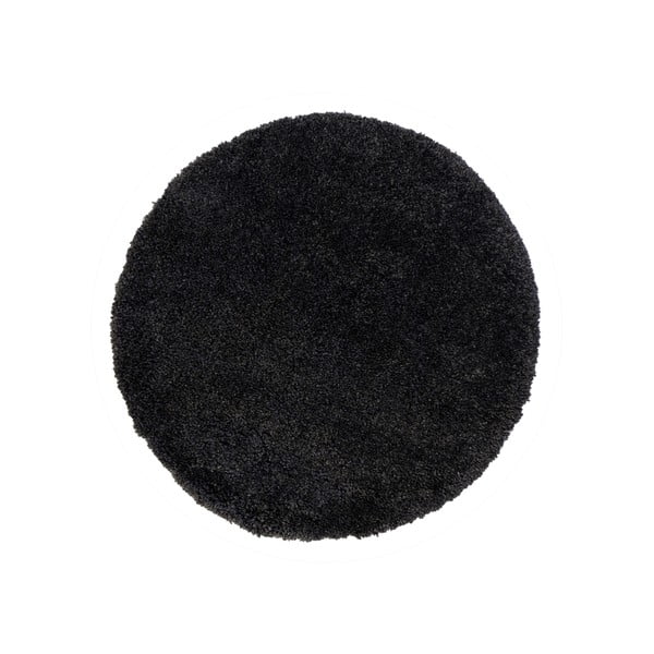 Čierny koberec Flair Rugs Sparks, ⌀ 133 cm