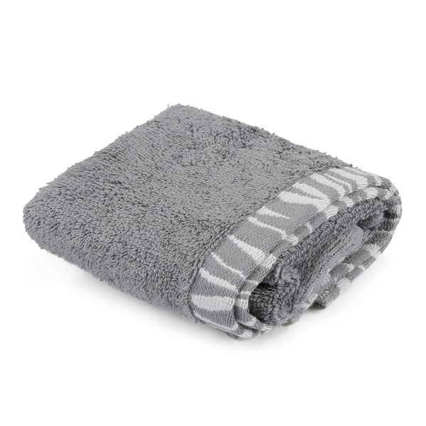 Sivý bavlnený uterák Joey, 30 × 50 cm
