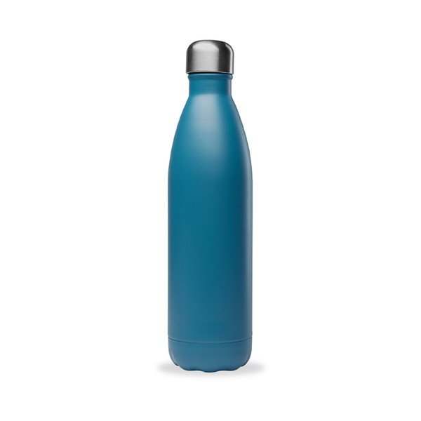 Modrá cestovná nerezová fľaša 750 ml Matt - Qwetch-image-1