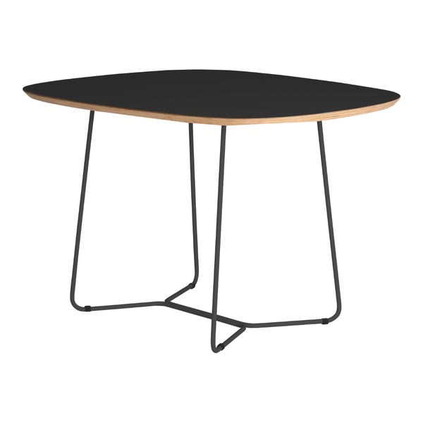 Čierny stôl s kovovými nohami IKER Maple
