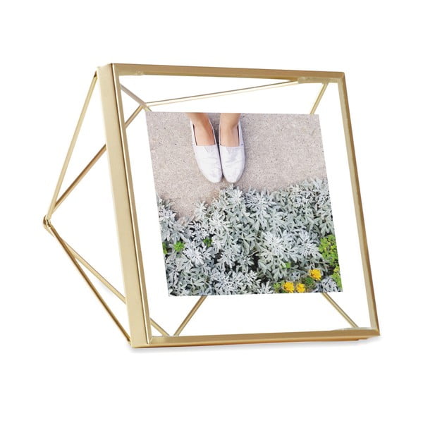 Rám v zlatej farbe na fotografiu 10 x 10 cm Umbra Prisma-image-2