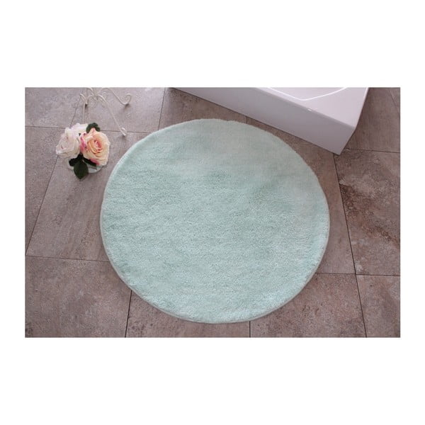 Zelená kúpeľňová predložka Confetti Bathmats Colors of Mint, ⌀ 90 cm