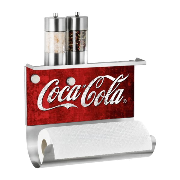 Magnetický držiak na utierku s poličkou Wenko Coca-Cola Classic