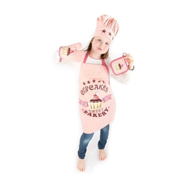 Bavlnená detská kuchynská súprava 4 ks Cupcakes - Tiseco Home Studio