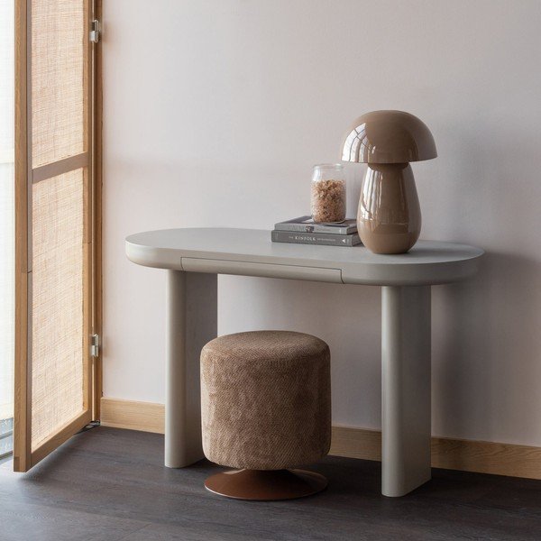 Béžový konzolový stolík 50x120 cm Mael – WOOOD-image-4