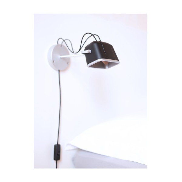 Nástenná lampa Mob, čierna-image-3