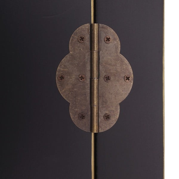 Čierna šatníková skriňa 55x185 cm Oriente – Ixia-image-3