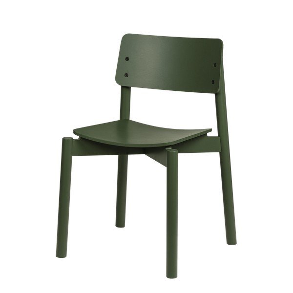 Zelená stohovateľná jedálenská stolička Wem – noo.ma