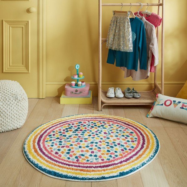 Okrúhly koberec 100x100 cm Rainbow Spot – Flair Rugs-image-1