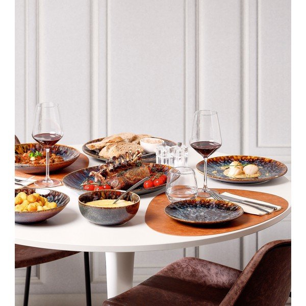 Hnedý hlboký  porcelánový tanier ø 26 cm Resto – BonBistro-image-3
