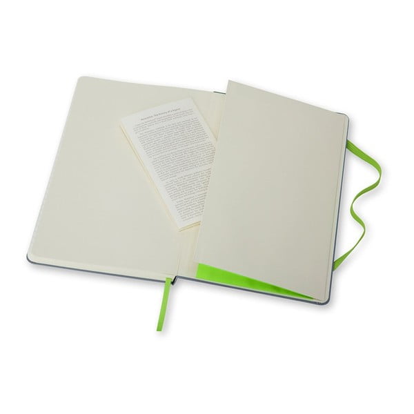 Sivý linajkový zápisník v pevnej väzbe Moleskine, 240 strán-image-4