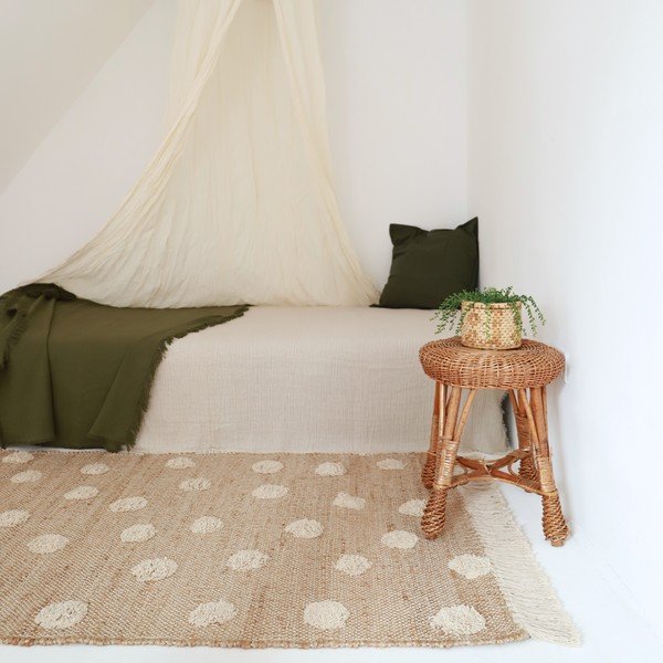 Ručne vyrobený koberec zo zmesi juty a bavlny Nattiot Nop, 100 x 150 cm-image-2