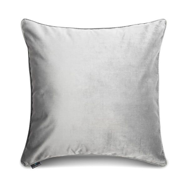 Sivá obliečka na vankúš WeLoveBeds Silver, 60 × 60 cm