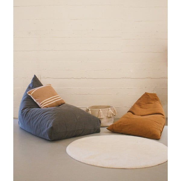 Detský sedací vak v terakotovej farbe Cleo Toffee – Lorena Canals-image-1