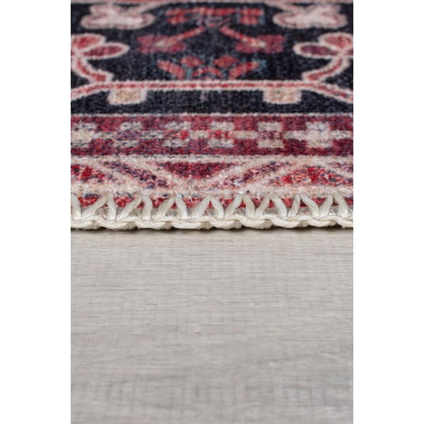 Vínovočervený umývateľný koberec s prímesou recyklovaných vlákien 200x290 cm Windsor – Flair Rugs-image-4