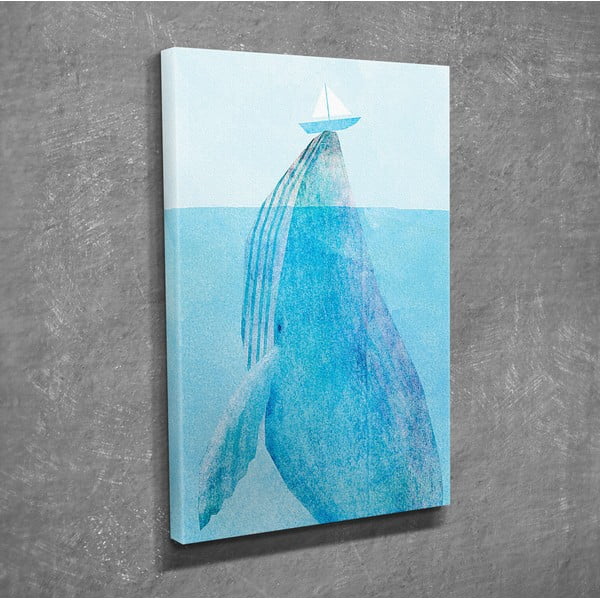 Nástenný obraz na plátne Whale, 30 × 40 cm-image-3