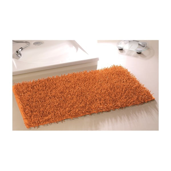 Kúpeľňová predložka Metallic Look Orange, 60x100 cm