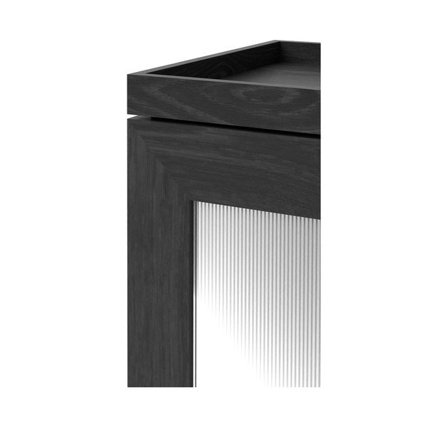 Čierna kúpeľňová skrinka z dubového dreva Wireworks Mezza-image-1
