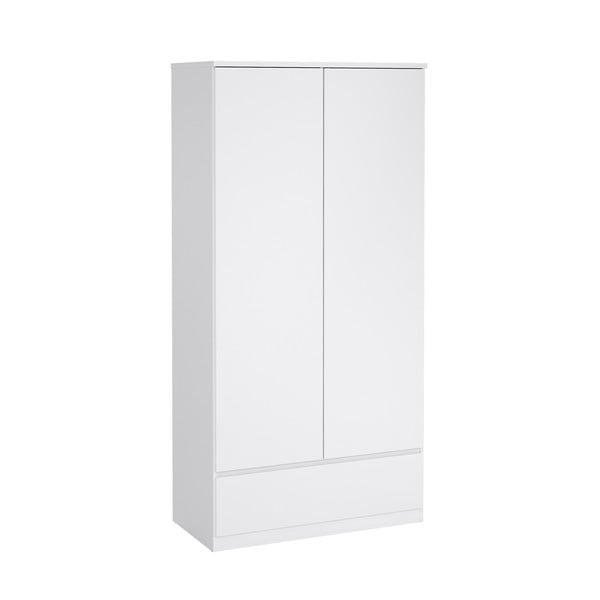 Biela šatníková skriňa 99x201 cm Naia - Tvilum-image-4