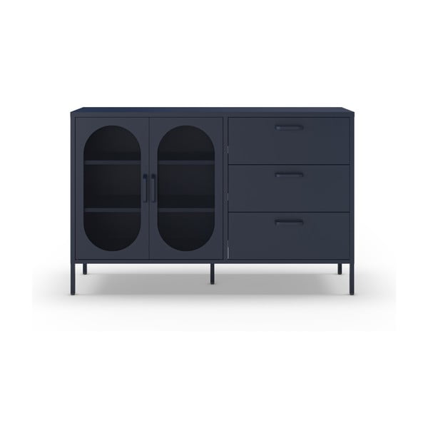 Tmavomodrá komoda 140x90 cm Diora – Marckeric