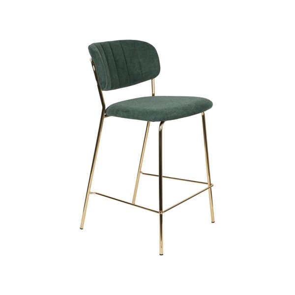 Tmavozelené barové stoličky v súprave 2 ks 89 cm Jolien – White Label-image-2