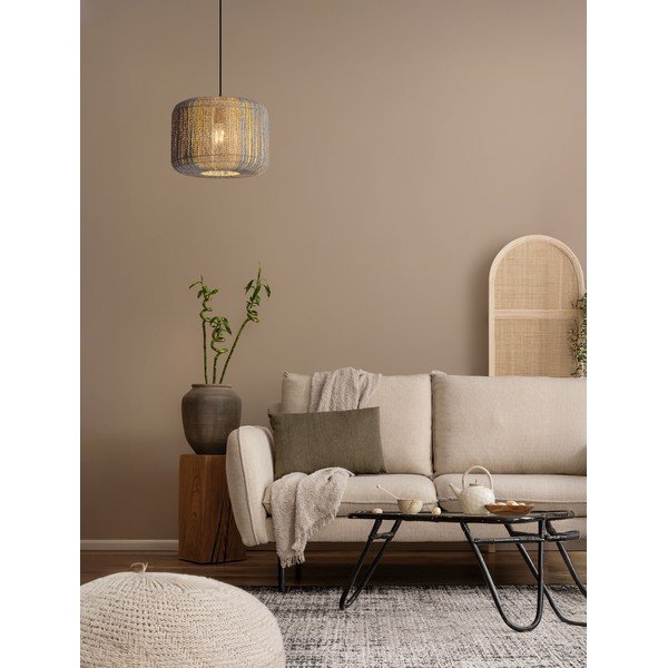 Modré/v prírodnej farbe povrazové závesné svietidlo ø 33 cm Abby – Nova Luce-image-2