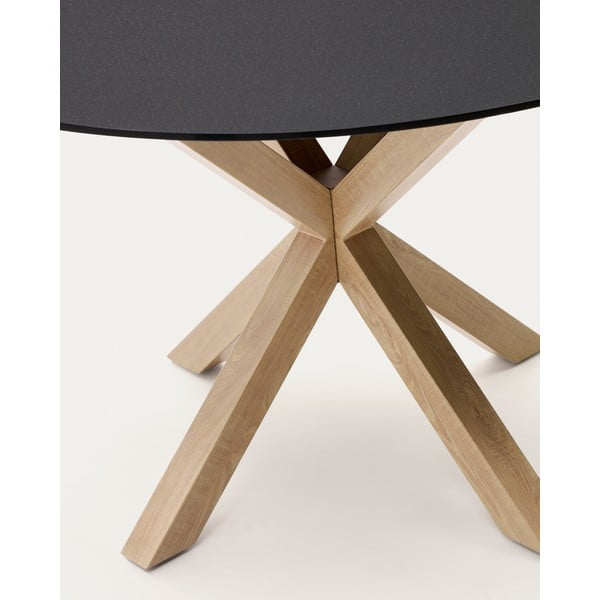 Okrúhly jedálenský stôl so sklenenou doskou ø 120 cm Argo – Kave Home-image-4