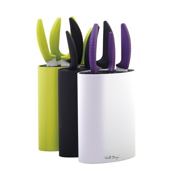 Blok na nože oválny, biela-image-2