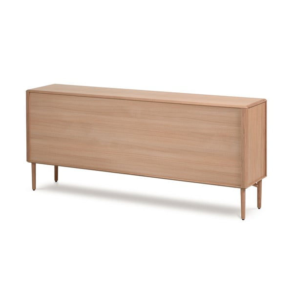 Nízka komoda v dekore duba v prírodnej farbe 200x86 cm Lenon – Kave Home-image-3