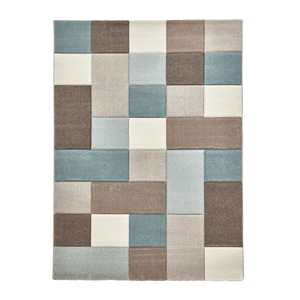 Modro-béžový koberec Think Rugs Brooklyn, 160 × 220 cm