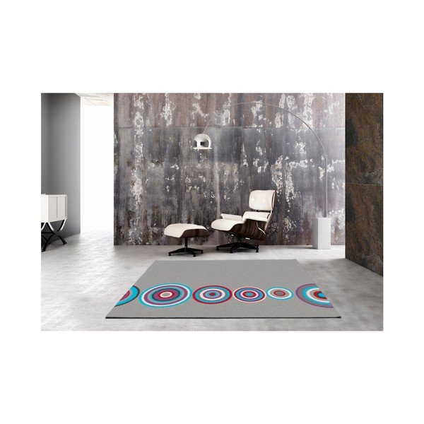 Sivý koberec Universal Boras Circles, 160 × 230 cm-image-1