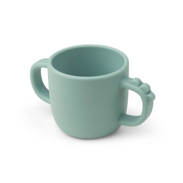 Modrý detský silikónový hrnček Done by Deer Peekaboo Croco, 170 ml-image-3