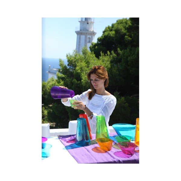 Sada 3 fialových ručne vyrobených pohárov Surdic Ponza, 300 ml-image-4