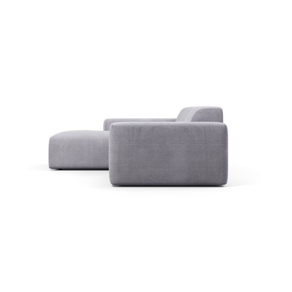 Svetlosivá menčestrová rohová pohovka Marie Claire Home Karen, 250 cm, ľavý roh-image-4