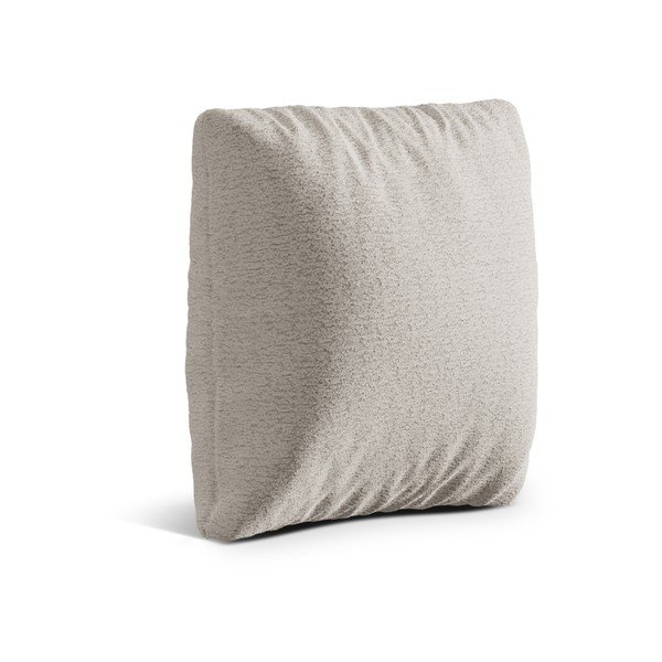 Béžový vankúš na gauč z textílie buklé Kemi – Cosmopolitan Design-image-1